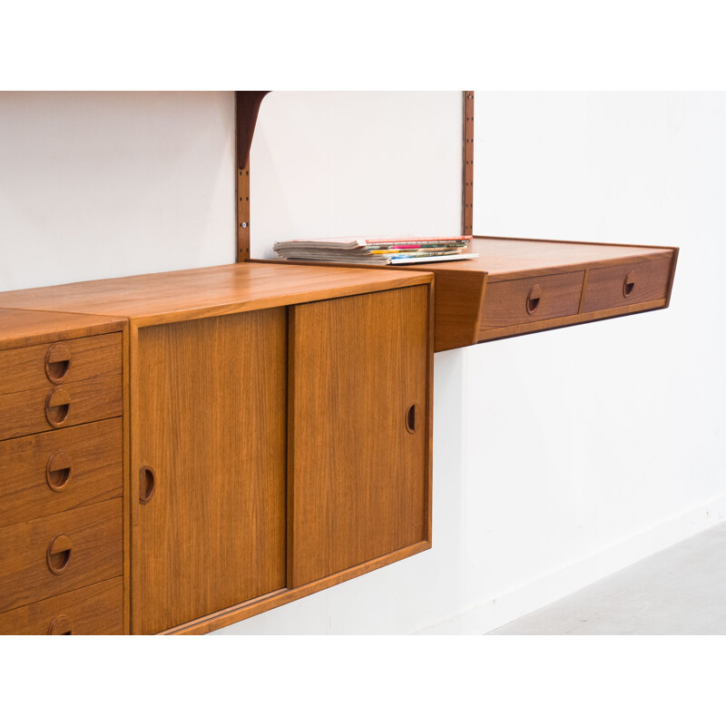 Wall unit by Rud Thygesen and Johnny Sørensen for Hansen & Guldborg - 1950s