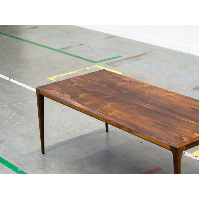 Rosewood coffee table by Johannes Andersen for CFC Silkeborg - 1950s