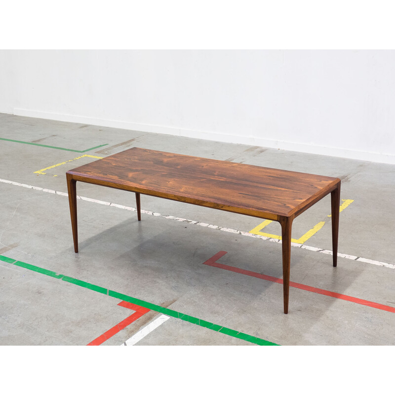 Table basse en palissandre par Johannes Andersen pour CFC Silkeborg - 1950