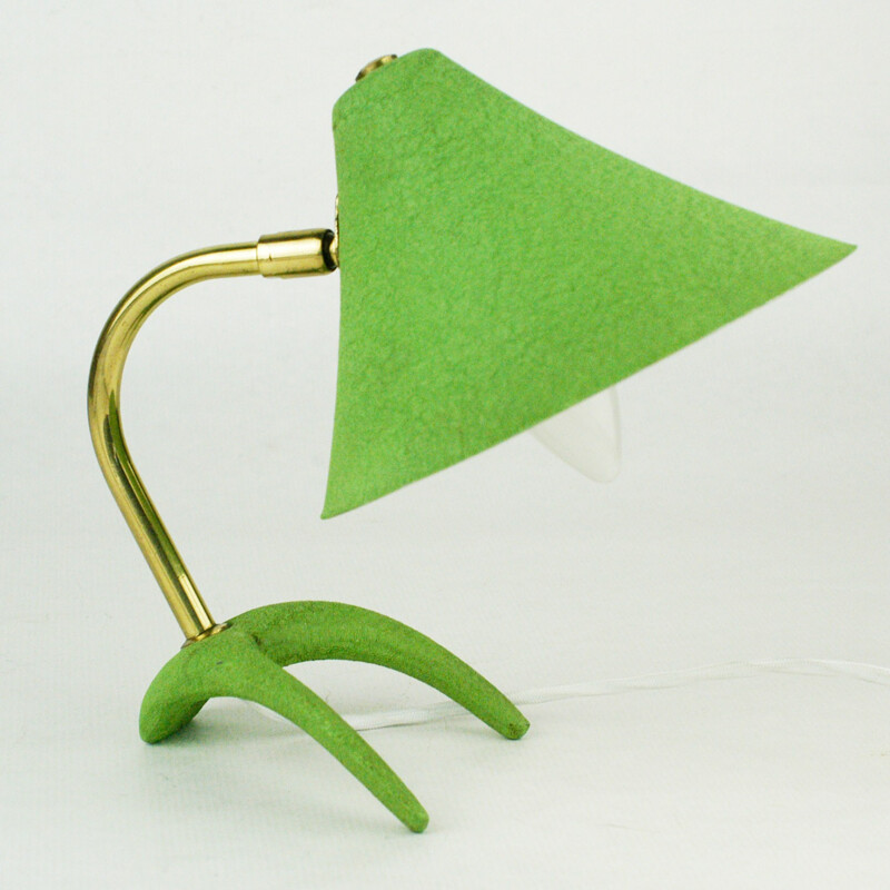 Vintage brass table lamp by Louis Kalff - 1950s