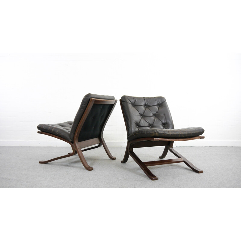 Paire de fauteuils lounge Westnofa par Ingmar Relling - 1960