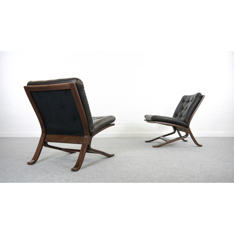 Pair of easy chairs Westnofa by Ingmar Relling - 1960s