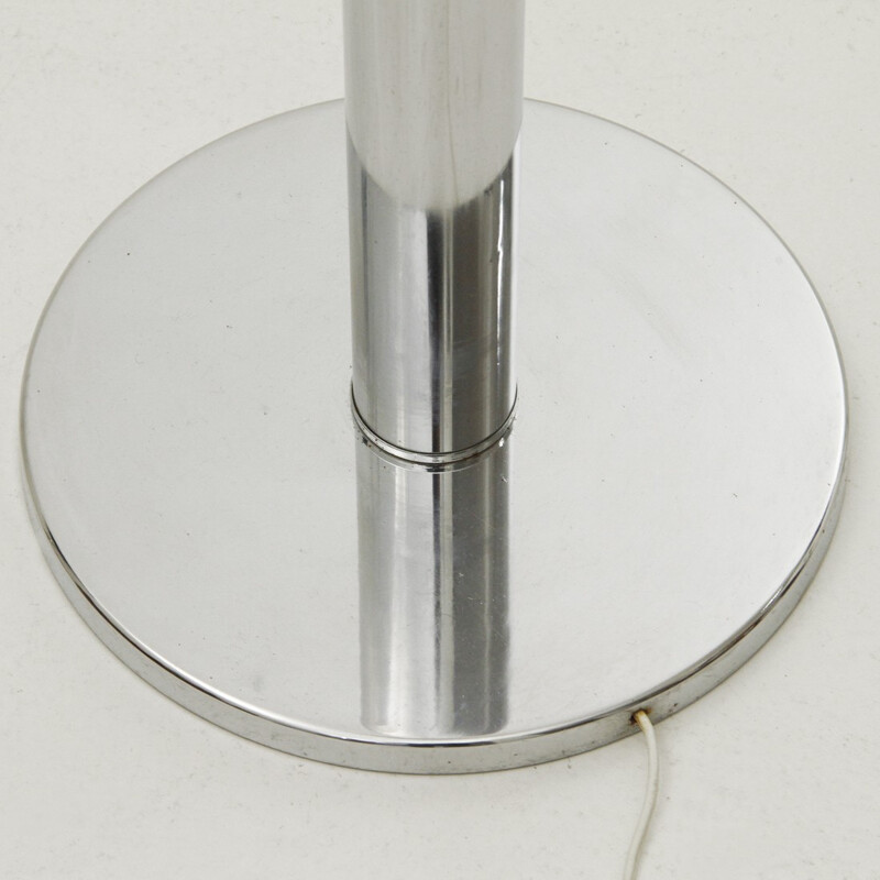 Italian chromed metal floor lamp - 1970s