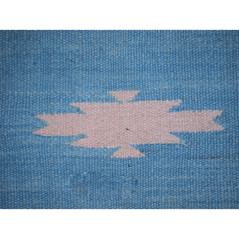 Hand made vintage Indian Dhurri kilim - 1960s