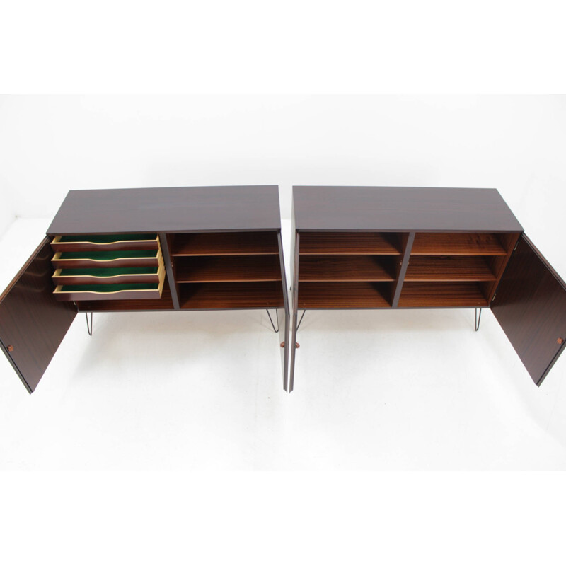 Ensemble de deux buffets en palissandre vintage - 1960