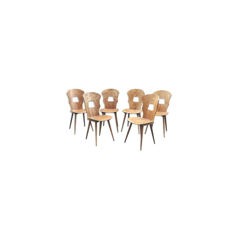 Set of 6 Mid-century Baumann bistro chairs - 1960s