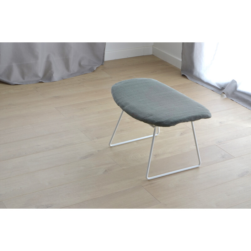 Vintage grey ottoman by Harry Bertoia for Knoll International - 1960s