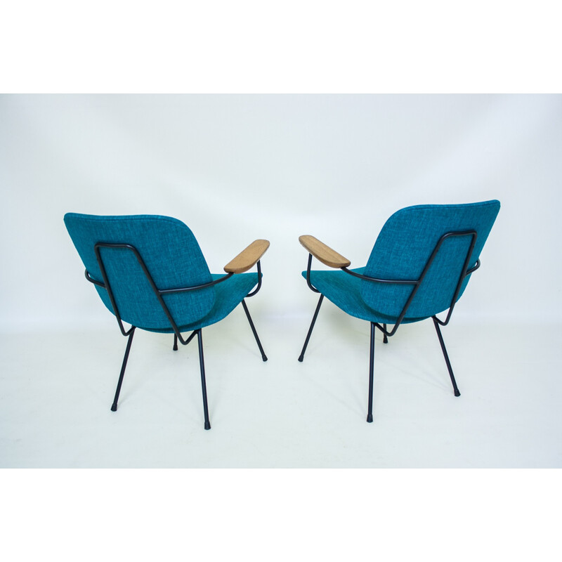 Vintage set of 2 armchairs for Kembo - 1950s