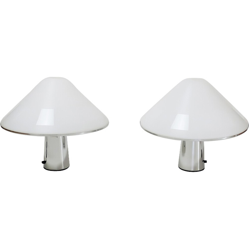 Mushrooms table lamps by Guzzini - 1980s