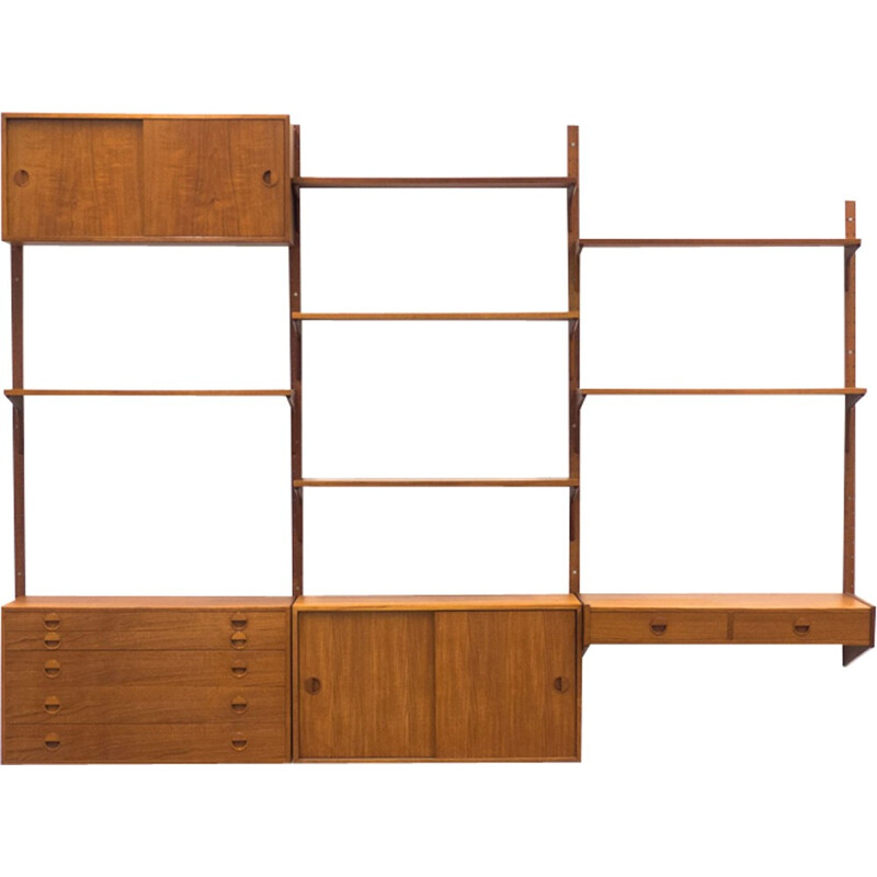 Wall unit by Rud Thygesen and Johnny Sørensen for Hansen & Guldborg - 1950s