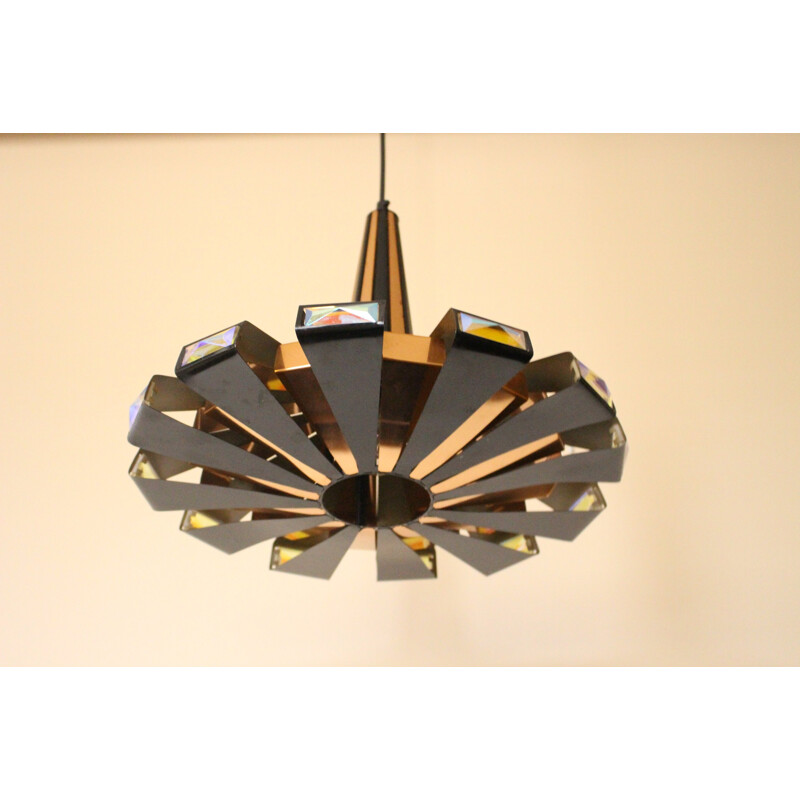 Mid-century Danish Pendant lamp by Werner Schou for Coronell Elektro - 1970s