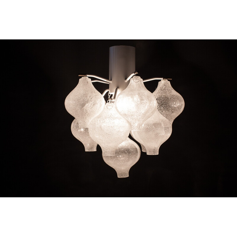 Vintage Viennese Model Tulipan Chandelier by J.T. Kalmar - 1970s