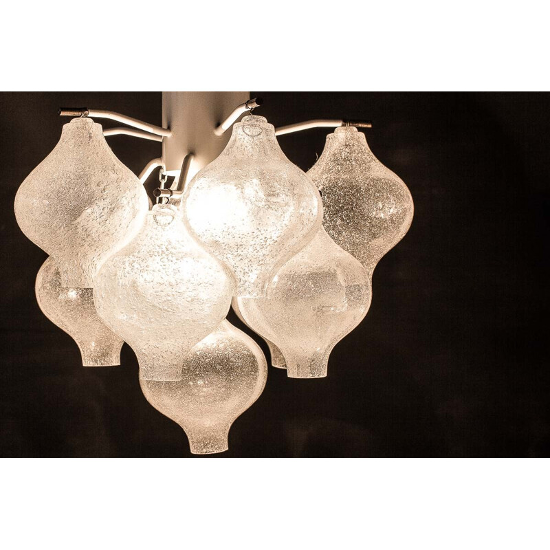 Vintage Viennese Model Tulipan Chandelier by J.T. Kalmar - 1970s