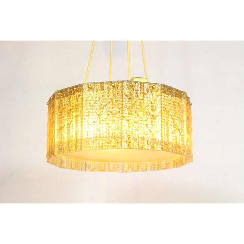 Mid-century Glass Pendant lamp by Carl Fagerlund for Orrefors - 1970s