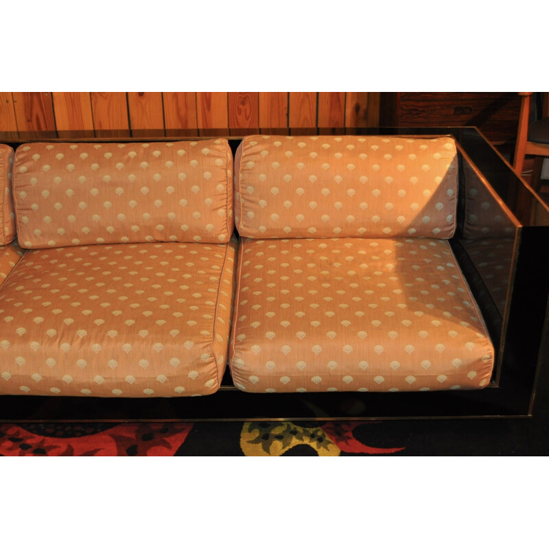 Mid-century sofa in brass - 1970s