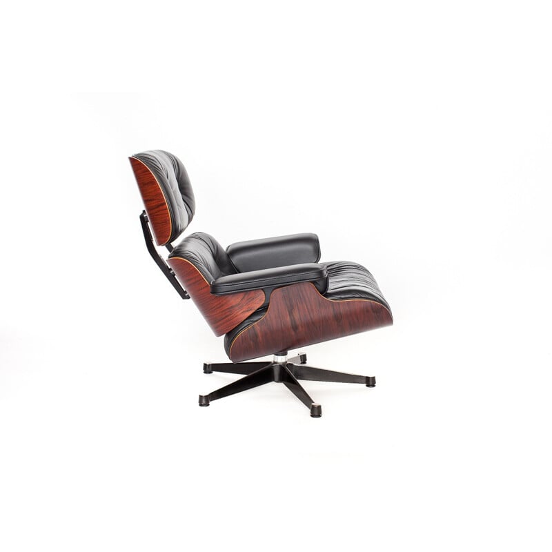 Lounge armchair in rosewood by Charles & Ray Eames for Vitra - 1970s