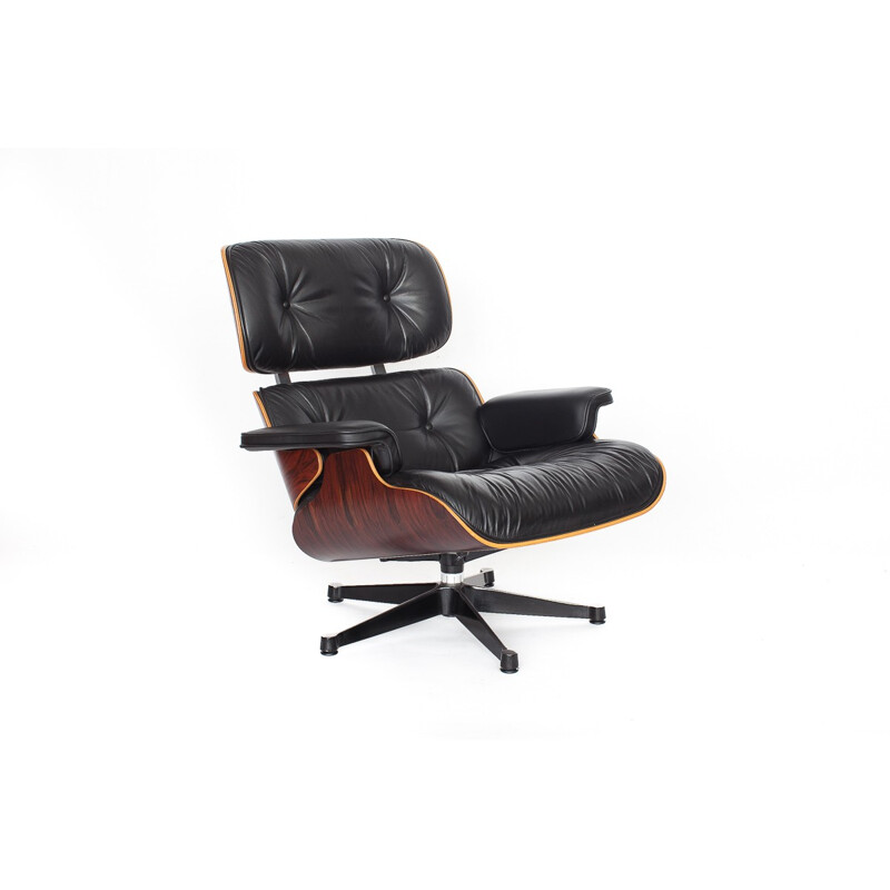 Lounge armchair in rosewood by Charles & Ray Eames for Vitra - 1970s