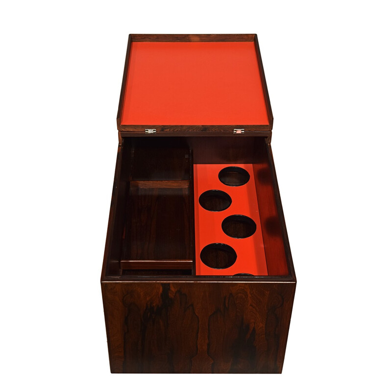 Danish rosewood bar cabinet by Poul Norreklit - 1960s