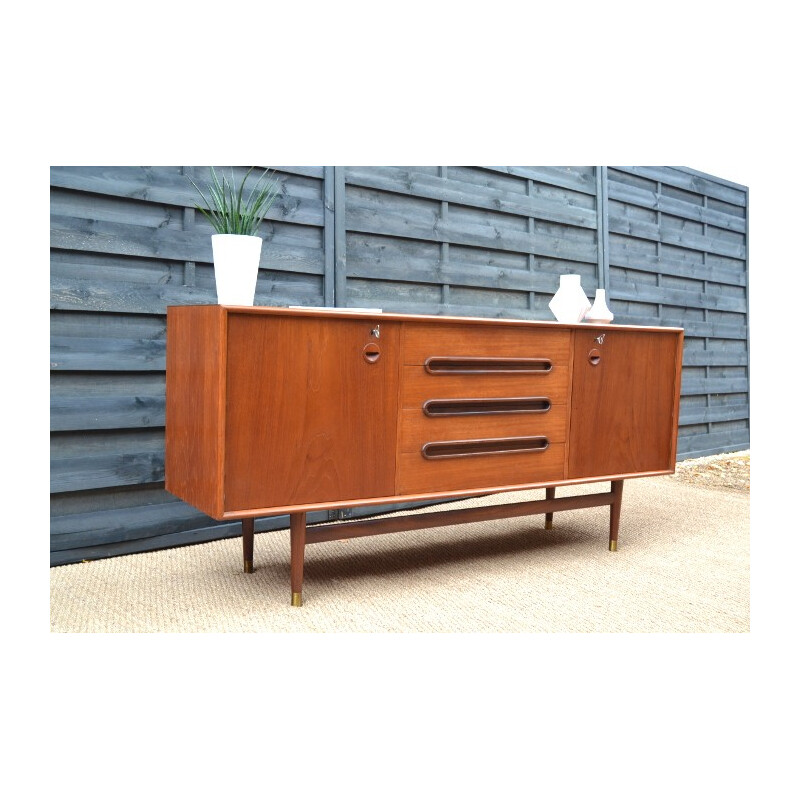 Enfilade en teck scandinave par Sven Andersen - 1960