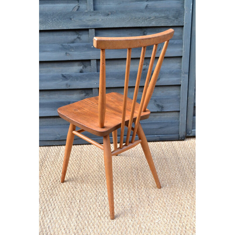 Set of 4 chairs in beech by Lucian Ercolani for Ercol - 1960s