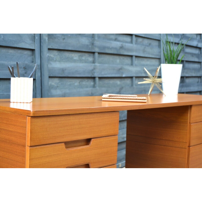 Teak desk by Gunther Hoffstead for Uniflex - 1960s