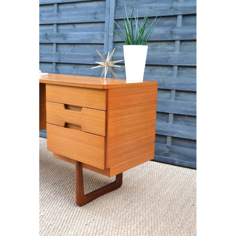 Teak desk by Gunther Hoffstead for Uniflex - 1960s