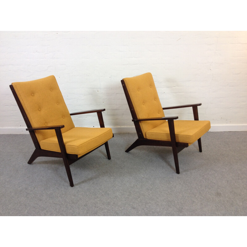 Vintage pair of lounge armchairs by Parker Knoll - 1950s