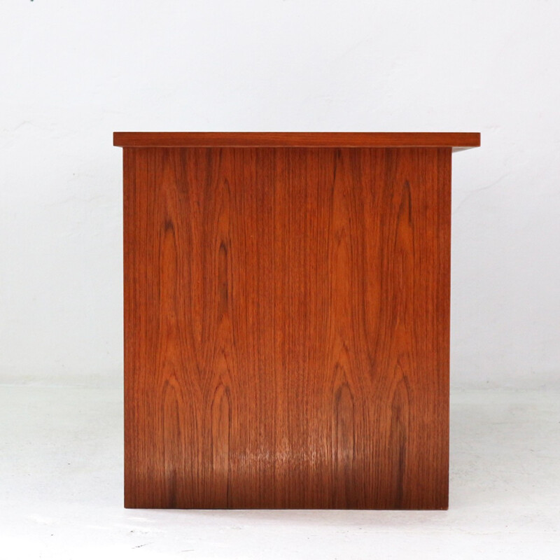 Vintage Cubic Teak Desk - 1960s