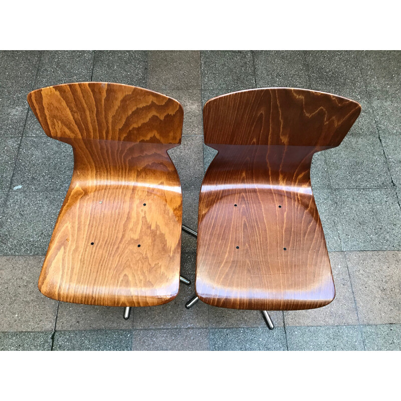 Paire de chaises vintage Pagholz - 1970
