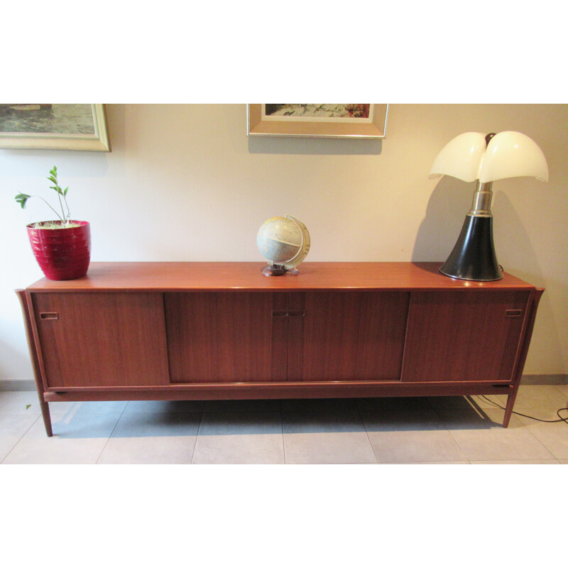 Scandinavian row teak by Finn Juhl for Samcom - 1950s