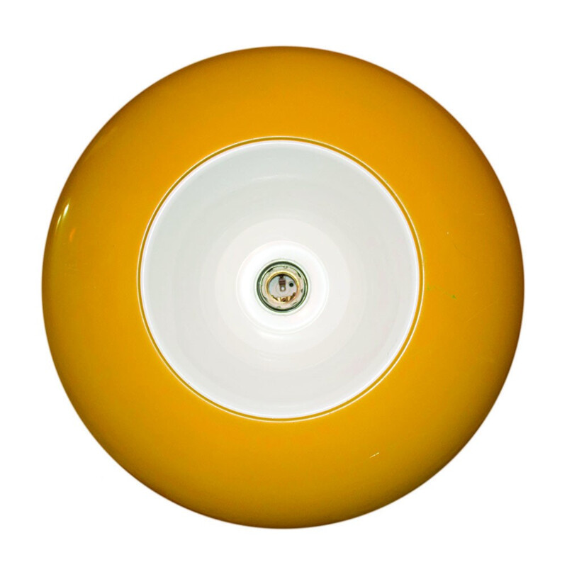 Vintage yellow ceiling lamp - 1960s