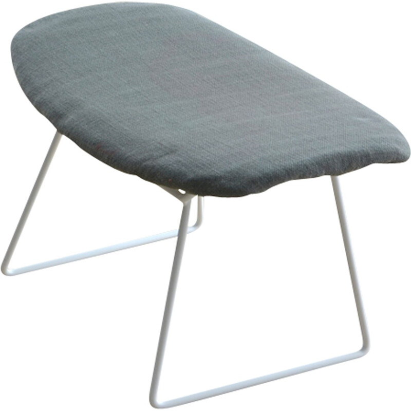 Vintage grey ottoman by Harry Bertoia for Knoll International - 1960s