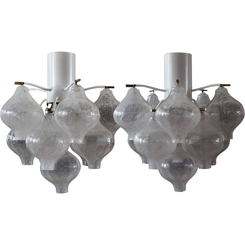 Vintage Viennese Model Tulipan Chandelier by J.T. Kalmar - 1970s