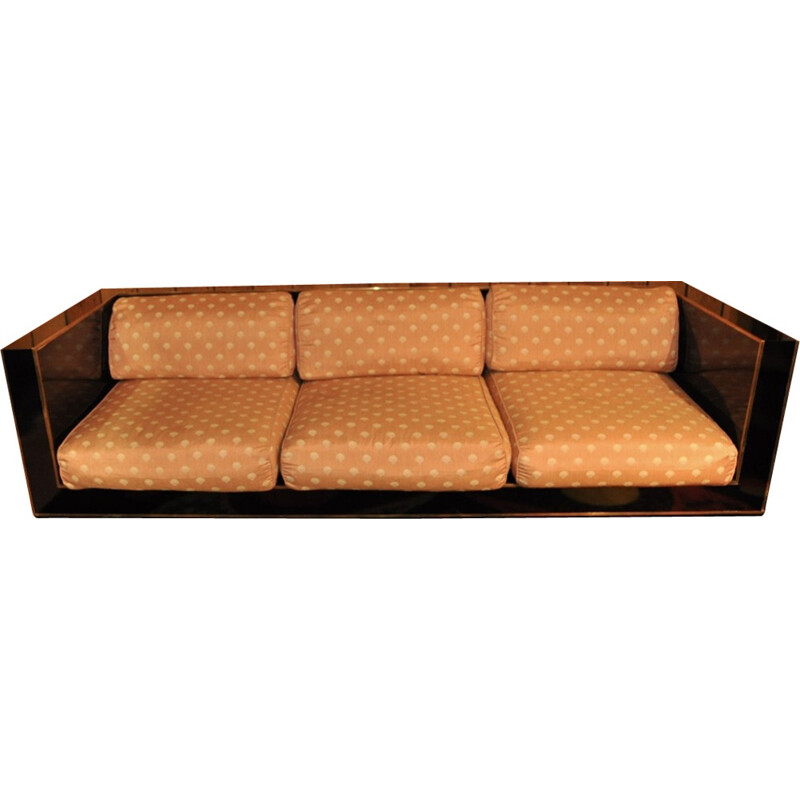 Mid-century sofa in brass - 1970s