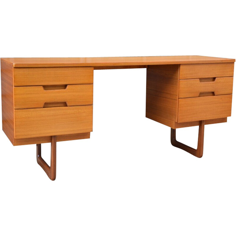 Teak desk by Gunther Hoffstead for Uniflex - 1960s