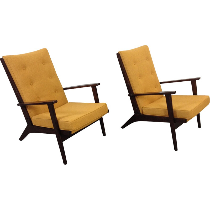 Vintage pair of lounge armchairs by Parker Knoll - 1950s