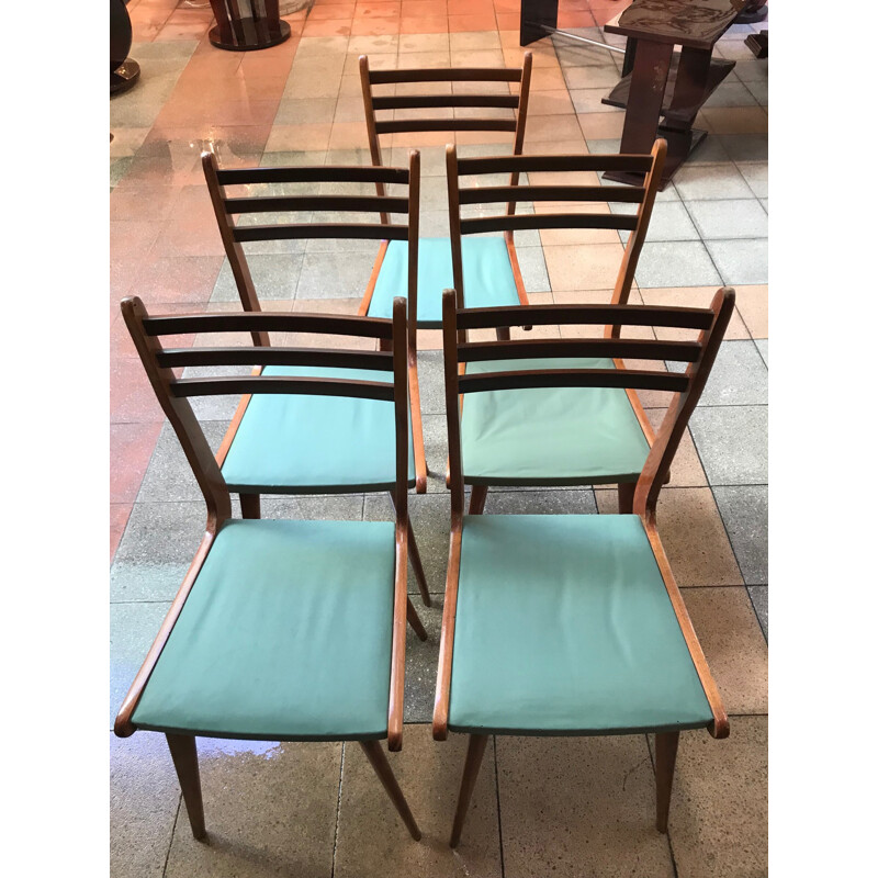 Set of 5 vintage chairs by Paolo Buffa - 1960s
