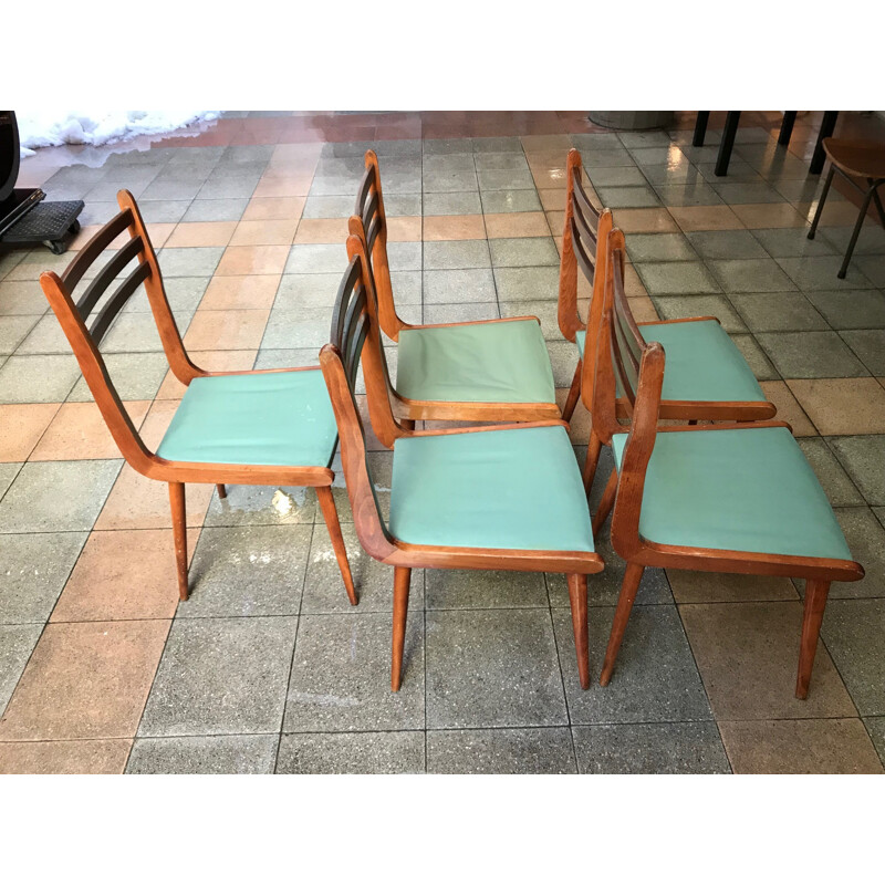 Set of 5 vintage chairs by Paolo Buffa - 1960s