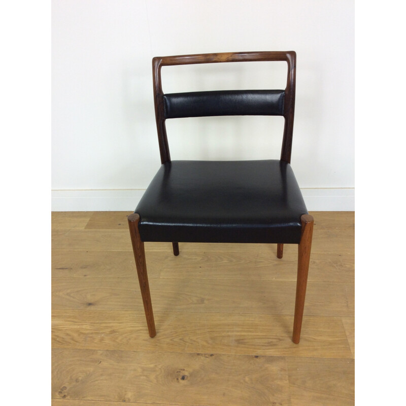 Set of 6 vintage rosewood dining chairs - 1960s
