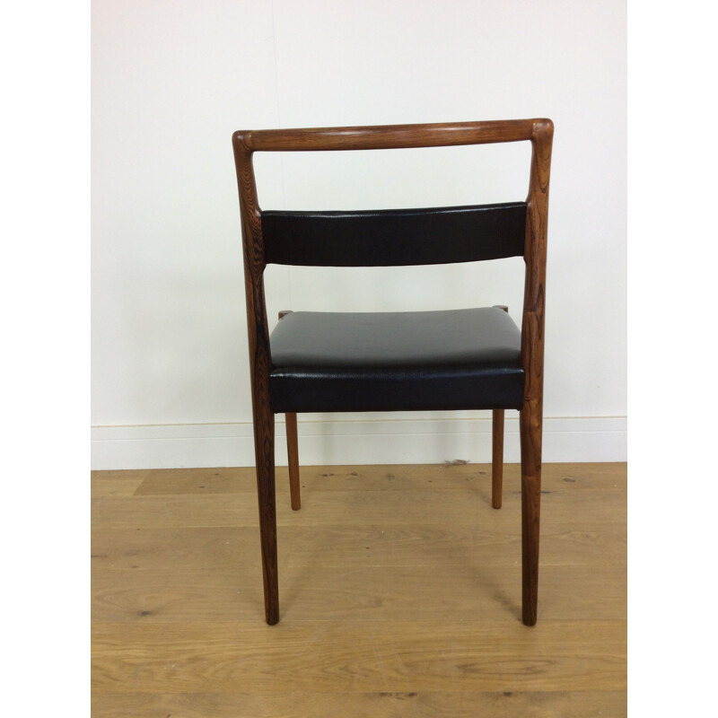 Set of 6 vintage rosewood dining chairs - 1960s