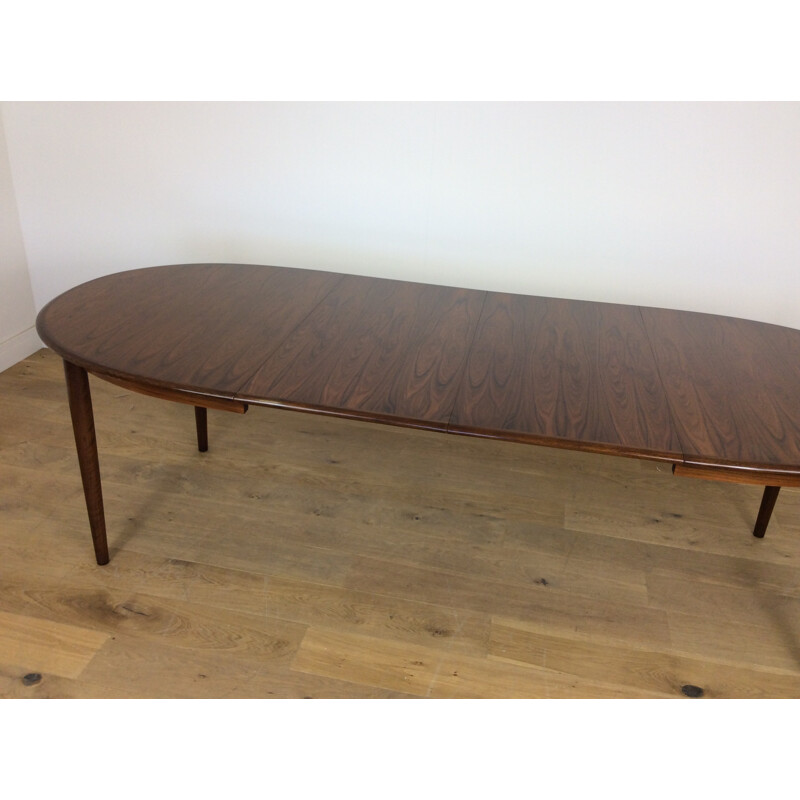 Vintage rosewood extendable dining table - 1960s