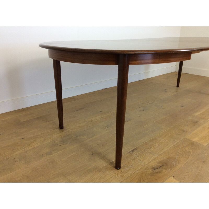 Vintage rosewood extendable dining table - 1960s