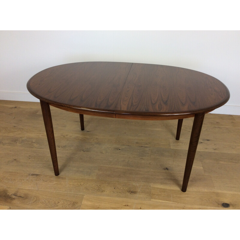 Vintage rosewood extendable dining table - 1960s