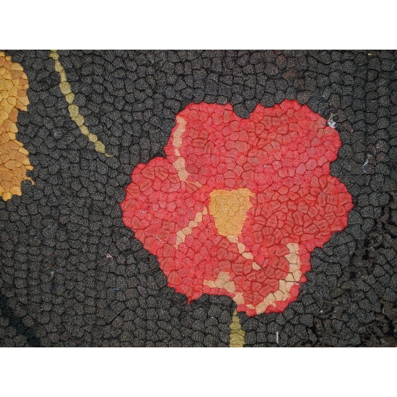 Tapis vintage crocheté américain - 1930