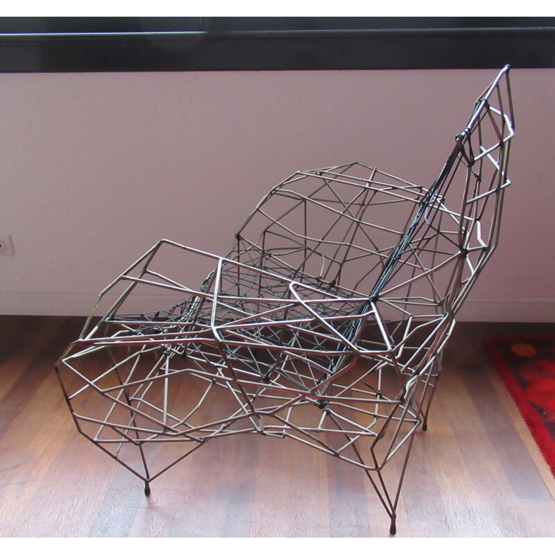 Vintage sculpture armchair by Gerard Coquelin - 1990s