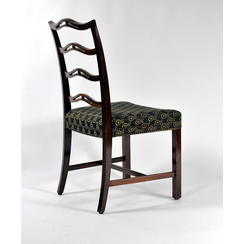 Set of 6 vintage mahogany dining chairs by Georg Kofoed, Denmark 1930