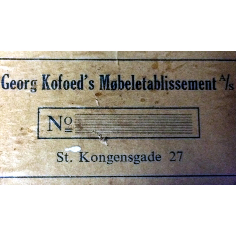 Ensemble de 6 chaises vintage en acajou par Georg Kofoed, Danemark 1930