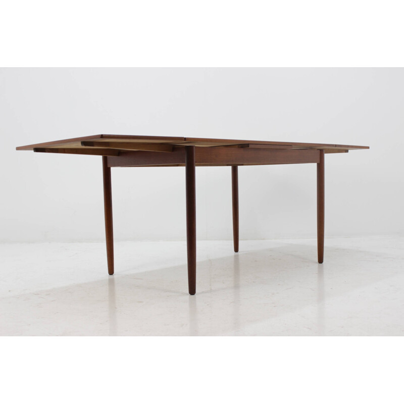 Table vintage scandinave extensible en teck - 1960