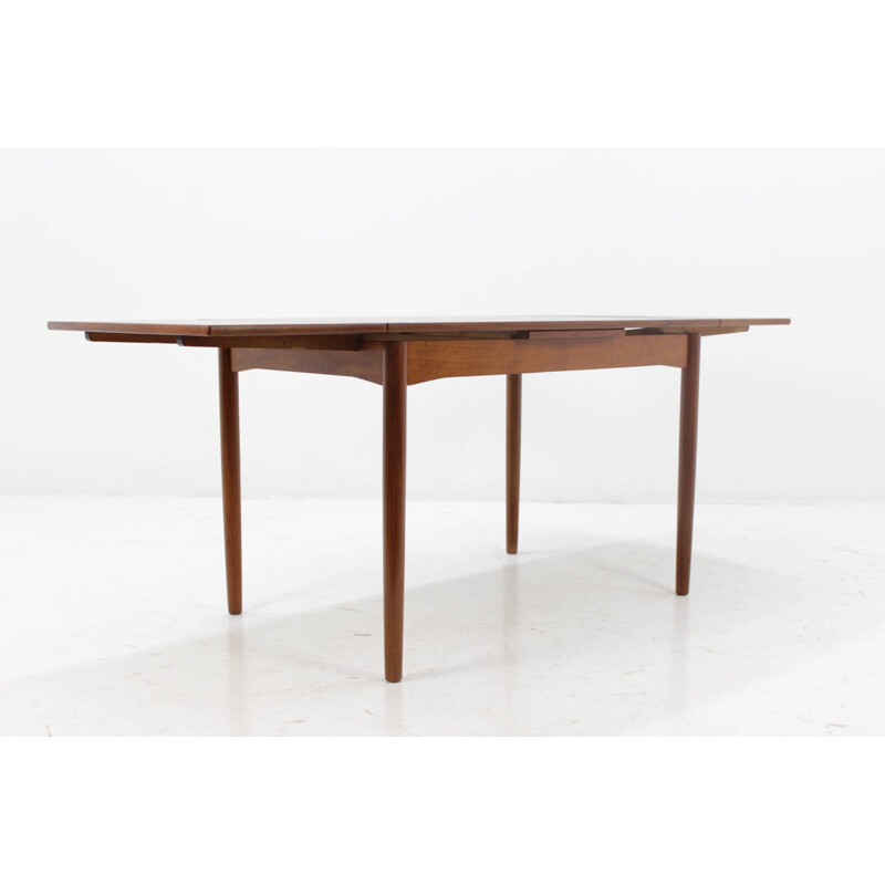 Table vintage danoise extensible en teck - 1960