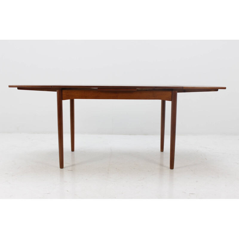 Table vintage danoise extensible en teck - 1960